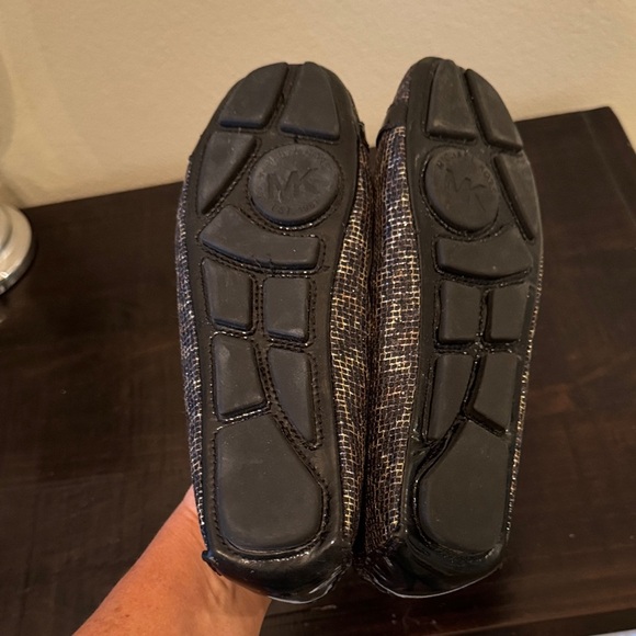 Michael Kors Black and Gold Ballet Flats - Picture 5 of 6
